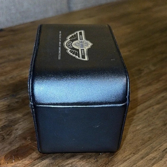 2002 VTG Harley Davidson Black Leather Saddlebag 100th Anniversary - Picture 8 of 9